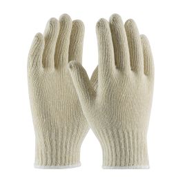 Light Weight Seamless Knit Cotton/Polyester Glove - Natural, Natural, L