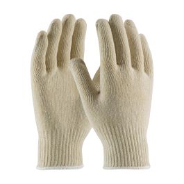 Medium Weight Seamless Knit Cotton/Polyester Glove - 10 Gauge Natural, Natural, L