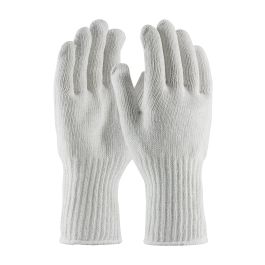 Extra Heavy Weight Seamless Knit Cotton/Polyester Glove - White with Extended Cuff, White, L 35-CB604/L
