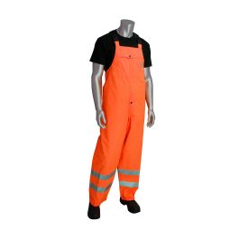 ANSI Class E Heavy Duty Waterproof Breathable Bib, Hi-Vis Orange, 4XL 353-2001-OR/4X
