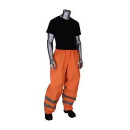 ANSI Class E Heavy Duty Waterproof Breathable Pants, Hi-Vis Orange, 2XL 353-2002-OR/2X