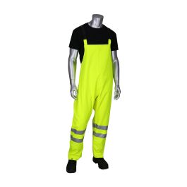 AR/FR ANSI Class E Heavy Duty Waterproof Breathable Bib, Hi-Vis Yellow, 2XL 355-2501AR-LY/2X