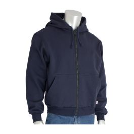 AR/FR Fleece Zip Hoodie, Navy, M 385-FRZH-NV/M