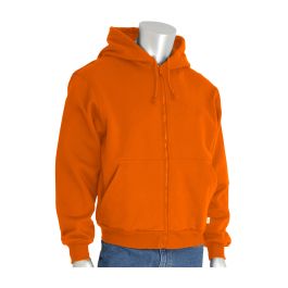 AR/FR Fleece Zip Hoodie, Orange, M 385-FRZH-OR/M
