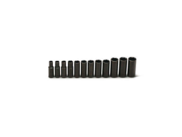 12 Pieces—6 Pt. Deep Impact Metric Socket Set, 3/8" Drive Size, 12 Pieces 357
