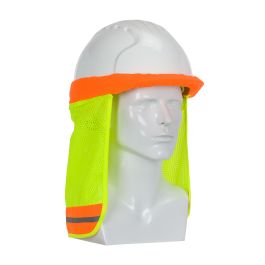 FR Treated Hi-Vis Hard Hat Neck Shade, Hi-Vis Yellow, OS 396-700FR-YEL