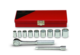 11 Pieces—12 Pt. Standard Socket Set, 3/8" Drive Size, 11 Pieces 328