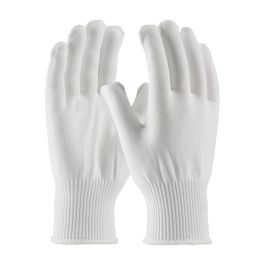 Medium Weight Seamless Knit Nylon Clean Environment Glove - 13 Gauge, White, L