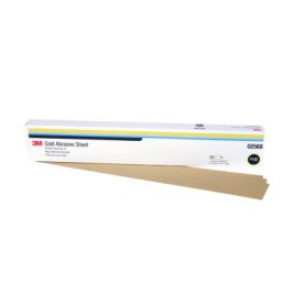 3M™ Gold Abrasive Sheet, 02568, P180 grade, 2 3/4 in x 17 1/2 in, 50 sheets per pack, 5 packs per case