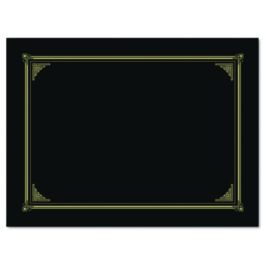Certificate/Document Cover, 12.5 x 9.75, Metallic Gray, 6/Pack
