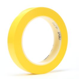 3M™ Vinyl Tape 471, Yellow, 1 1/2 in x 36 yd, 5.2 mil, 24 Roll/Case