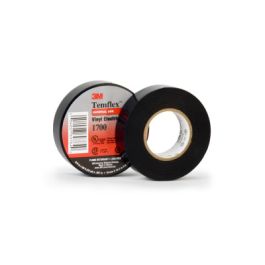 3M™ Temflex™ Vinyl Electrical Tape 1700, 1 in x 66 ft, Black, 99 rolls/Case
