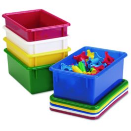 Cubbie Trays, 8.63w x 13.5d x 5.25h, Blue
