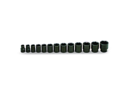 13 Pieces—6 Pt. Standard Impact Socket Set, 1/2" Drive Size, 13 Pieces 415