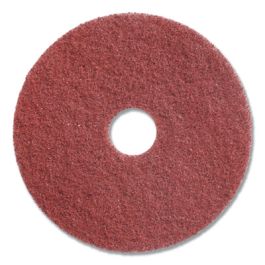 Twister Floor Pad, 13" Diameter, Red, 2/Carton