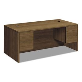 10500 Series Double 3/4-Height Pedestal Desk, Left and Right: Box/File, 72" x 36" x 29.5", Pinnacle