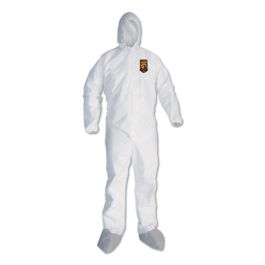 A45 Liquid/Particle Protection Surface Prep/Paint Coveralls, 2X-Large, White, 25/Carton
