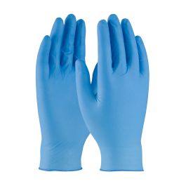 Disposable Nitrile Glove, Powder Free with Textured Grip - 4 mil, Blue, 2XL BQY09-2X