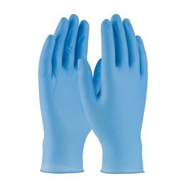 Disposable Nitrile Glove, Powder Free with Textured Grip - 6 mil, Blue, L