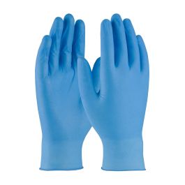 Disposable Nitrile Glove, Powder Free with Textured Grip - 4 mil, Blue, 2XL 63-532PF/XXL