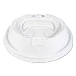 Optima Reclosable Lids for Hot Paper Cups, Fits 10 oz to 24 oz Hot Cups, Plastic, White, 1,000/Carton