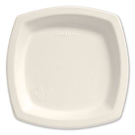 Bare Eco-Forward Sugarcane Dinnerware, Plate, 8.25" dia, Ivory, 125/Pack