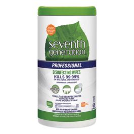 Disinfecting Multi-Surface Wipes, 8 x 7, Lemongrass Citrus, 70/Canister, 6 Canisters/Carton