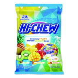 Fruit Chews, Tropical, Peg Bag 3.53 oz, 6/Carton