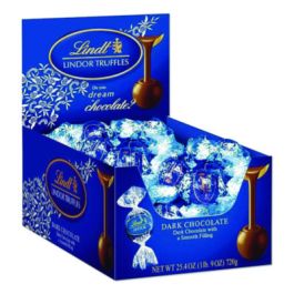 Lindor Dark Chocolate Truffles, 25.4 oz Box, 60/Box