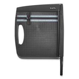 10-Sheet Guillotine Trimmer, 10 Sheets, 12" Cut Length, Plastic Base, 13 x 13