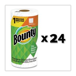 Kitchen Roll Paper Towels, 2-Ply, White, 48 Sheets/Roll, 24 Rolls/Carton