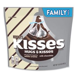 KISSES and HUGS Family Pack Assortment, 15.6 oz Bag, 3 Bags/Pack