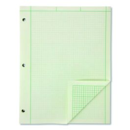 Evidence Engineer's Computation Pad, Cross-Section Quadrille Rule (5 sq/in, 1 sq/in), 200 Green-Tint 8.5 x 11 Sheets