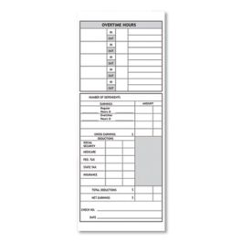 Time Clock Cards for Pyramid Technologies 1000/2000, Two Sides, 3.5 x 9, 100/Pack