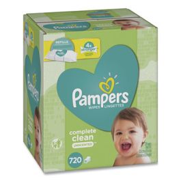 Complete Clean Baby Wipes, 1-Ply, Baby Fresh, 80 Wipes/Pack, 9 Packs/Carton