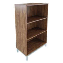 Essentials Laminate Bookcase, Three-Shelf, 28w x 15d x 45.6h, Espresso