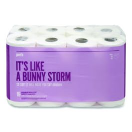 Ultra Soft 2-Ply Standard Toilet Paper, Septic Safe, White, 154 Sheets/Roll, 16 Rolls/Pack