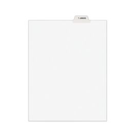 Avery-Style Preprinted Legal Bottom Tab Dividers, 26-Tab, Exhibit L, 11 x 8.5, White, 25/Pack