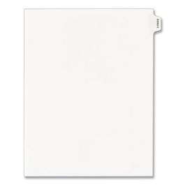 Allstate-Style Legal Side Tab Dividers, 26-Tab, Exhibit A, 11 x 8.5, White, 25/Pack