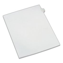 Preprinted Legal Exhibit Side Tab Index Dividers, Allstate Style, 10-Tab, 4, 11 x 8.5, White, 25/Pack