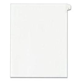 Preprinted Legal Exhibit Side Tab Index Dividers, Allstate Style, 10-Tab, 1, 11 x 8.5, White, 25/Pack