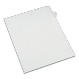 Preprinted Legal Exhibit Side Tab Index Dividers, Allstate Style, 10-Tab, 5, 11 x 8.5, White, 25/Pack