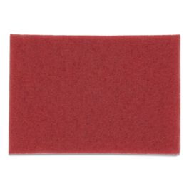 Low-Speed Buffer Floor Pads 5100, 20 x 14, Red, 10/Carton