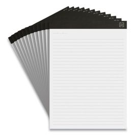 Notepads, Wide/Legal Rule, 50 White 8.5 x 11.75 Sheets, 12/Pack