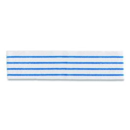 Disposable Microfiber Pad, 4.75 x 19, White/Blue Stripe, 50/Pack, 3 Packs/Carton