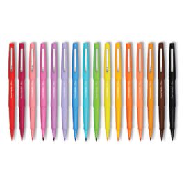 Flair Scented Felt Tip Porous Point Pen, Stick, Medium 0.7 mm, Sunday Brunch Scents, Assorted Ink and Barrel Colors, 16/Pack