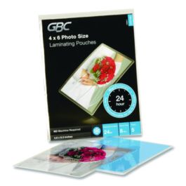 SelfSeal NoMistakes Repositionable Self-Adhesives, 8 mil, 4.6" x 6.3", Gloss Clear, 5/Pack