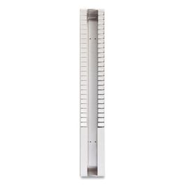 Time Card Rack, 25 Pockets, Plastic, Light Gray