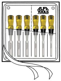 6 PC LIGNACRAFT WOOD CHISEL SET