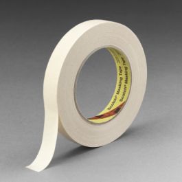 3M™ High Performance Masking Tape 232, Tan, 48 mm x 55 m, 6.3 mil, 24 Roll/Case